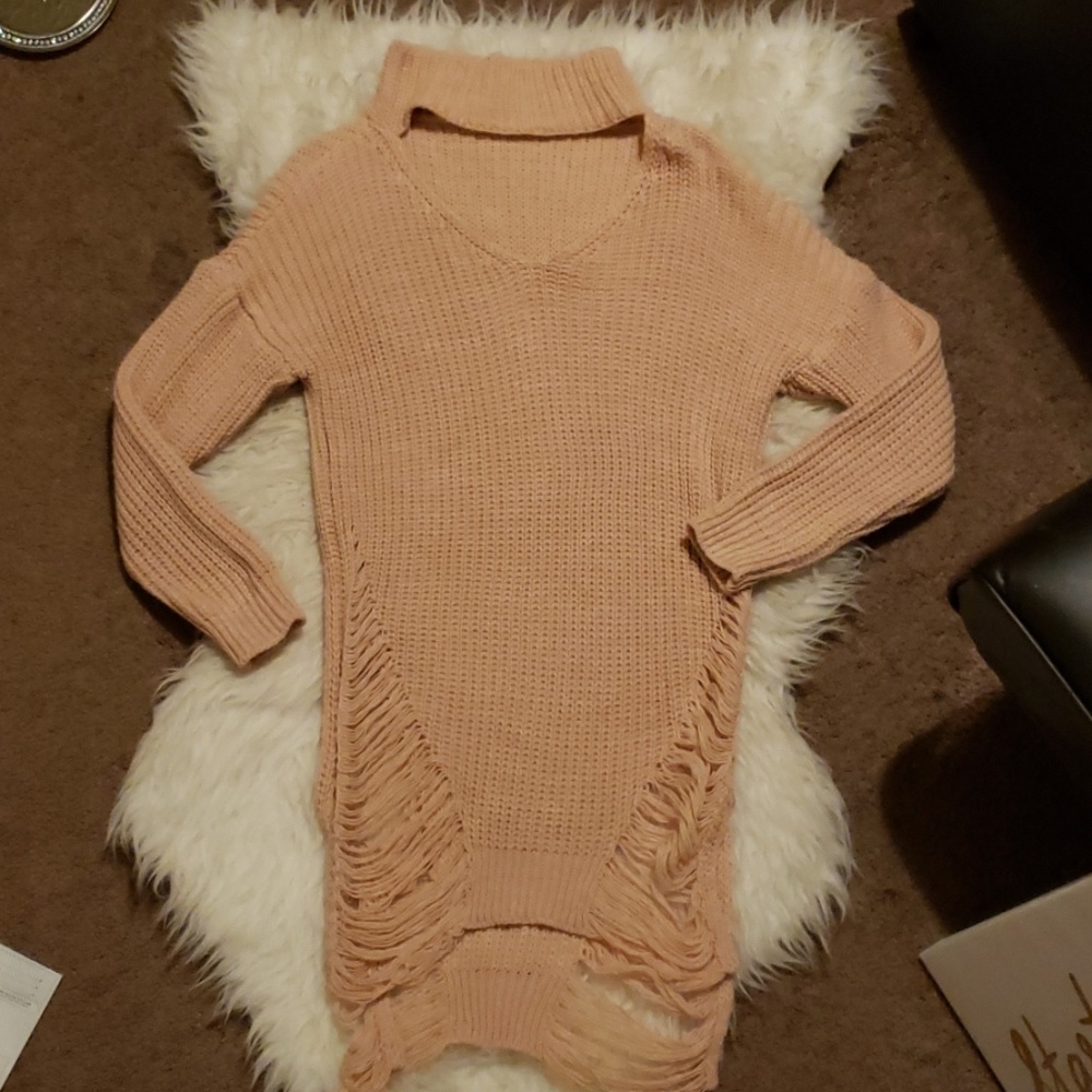 Knitted sweater dress